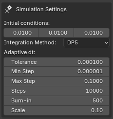 Attractor Builder – Adaptive dt