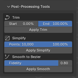 Attractor Builder – Post processing tools